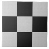白市松模様にと白の正方形またはカスタム色 タイル (正面)
