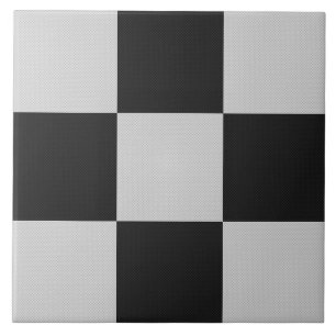 白市松模様にと白の正方形またはカスタム色 タイル