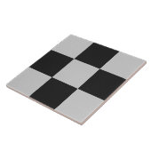 白市松模様にと白の正方形またはカスタム色 タイル (側面)