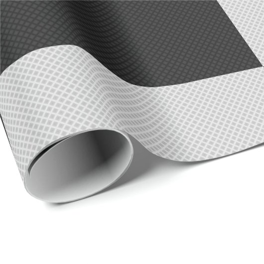 白市松模様にと白の正方形またはカスタム色 ラッピングペーパー (ロールコーナー)