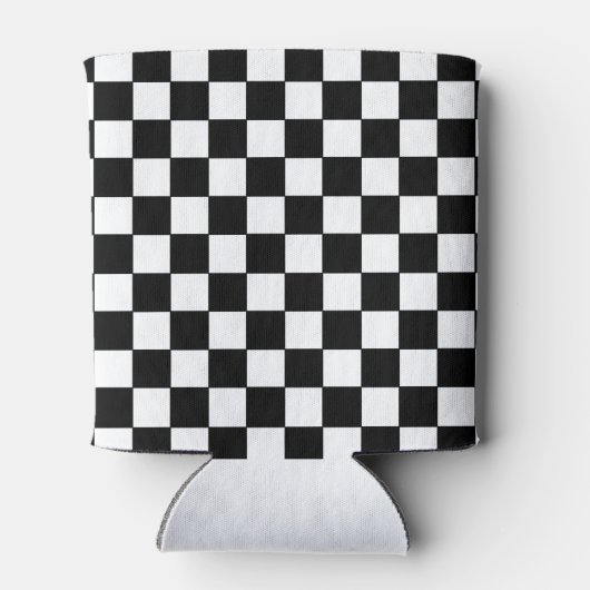 白市松模様にと黒 缶クーラー (裏面)