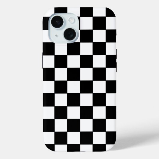 白市松模様にと黒 Case-Mate iPhoneケース (裏面)