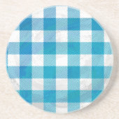 白市松模様に黒の格子縞 コースター (正面)