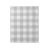 白市松模様に黒の格子縞 ノートパッド (回転)