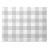 白市松模様に黒の格子縞 ノートパッド (正面)