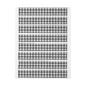 白市松模様に黒の格子縞 ラップアラウンド宛名ラベル (シート)