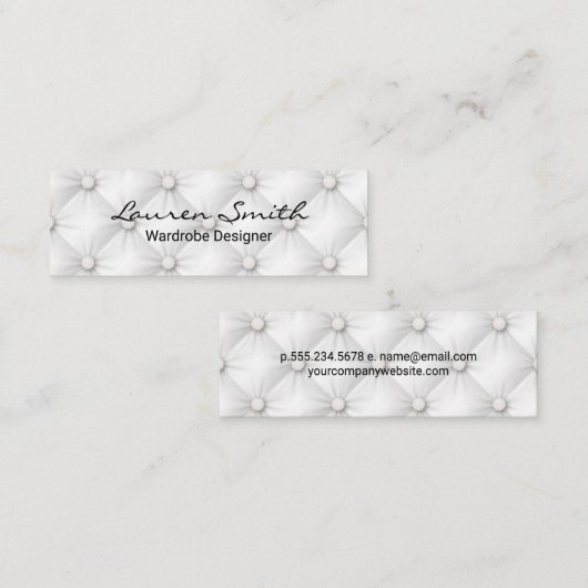 白布張り スキニー名刺 (正面/裏面)