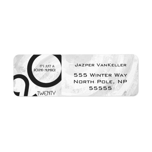 白年の誕生日 ラベル (正面)