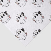白幽霊と黒猫ホワイトハロウィン 薄葉紙 (詳細)
