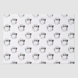 白幽霊と黒猫ホワイトハロウィン 薄葉紙