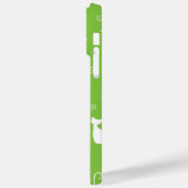 白座猫柄ライムグリーン Case-Mate iPhoneケース (裏面 / 左)