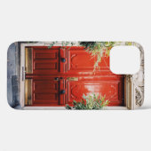 白建物の閉じた赤い木戸 Case-Mate iPhoneケース (裏面 (横))