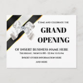 白弓黒リボングランドオープンVIPゲスト 案内ポストカード (正面)