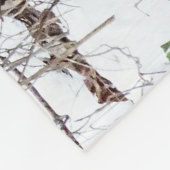 白後につかれたシカのフリースブランケット フリースブランケット (角)