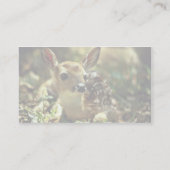 白後につかれたシカの子鹿 名刺 (裏面)