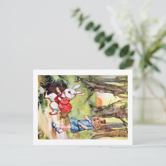 白後を追いうさぎが不思議の国へ ポストカード (スタンド正面)