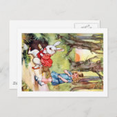 白後を追いうさぎが不思議の国へ ポストカード (正面/裏面)