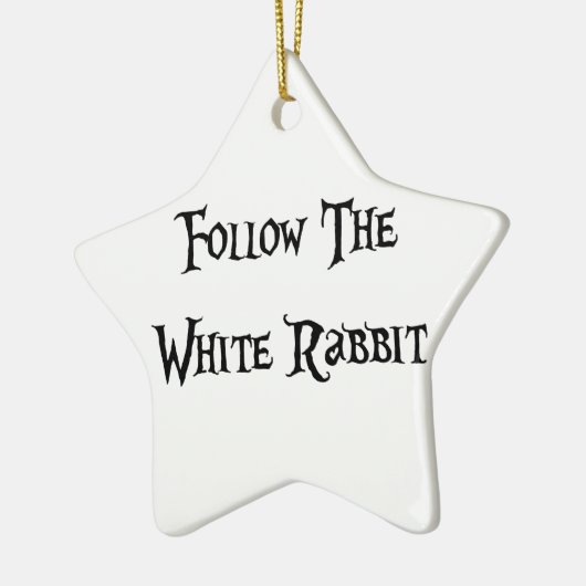 白後を追うさぎアリス セラミックオーナメント (左)