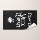 白後を追うさぎ ハンドタオル (ハンドタオル)