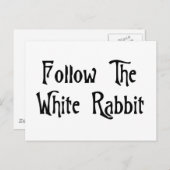 白後を追うさぎ ポストカード (正面/裏面)