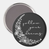 白後を追の夢のフローラムーン マグネット (正面/裏面)