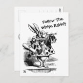 白後を追兎CC0257はがき ポストカード (正面/裏面)