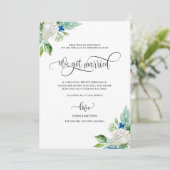 白得結婚したフローラ結婚した結婚の 案内状 (スタンド正面)