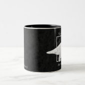 白恐竜マグカップ ツートーンマグカップ (中央)
