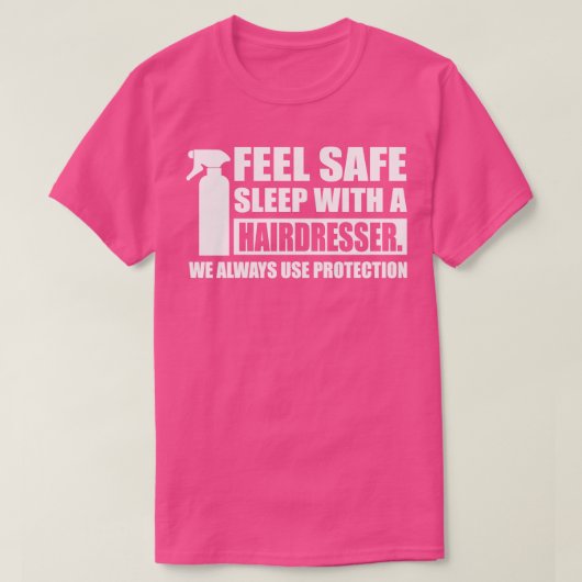 白感じい髪の毛で安全な眠り Tシャツ (デザイン正面)