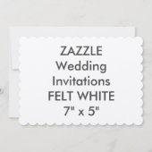白感じ110ポンド7x5インチスケーラブル結婚式招待状 招待状 (正面)