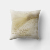 白感動的孔雀枕 クッション (裏面)