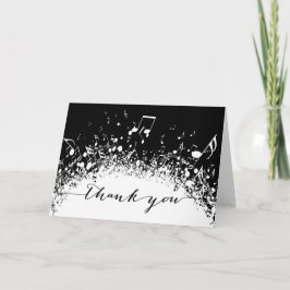 白感謝していと黒の爆発音 サンキューカード