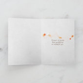 白感謝していデイジーと蝶 サンキューカード (内部)