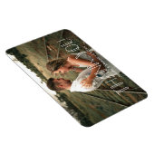 白感謝していミニマルタイポグラフィカップルの写真 マグネット (右側)