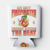 白手描きチリ親指アップキャラクター 缶クーラー (裏面)