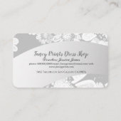 白手描きフローラ銀色 名刺 (裏面)