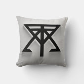 白抜きシンボル枕 クッション (正面)