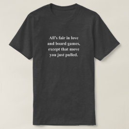 白抜きテキストで愛を巡るユーモラスなフレーズ Tシャツ