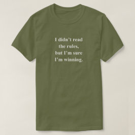 白抜きテキストで楽しいルールを読みましょう Tシャツ