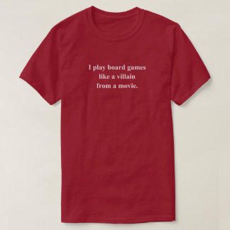 白抜きテキストの悪役のような面白いゲーミングフレーズ Tシャツ