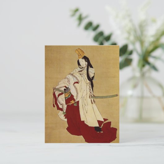 白拍子日本のファインアート ポストカード (スタンド正面)