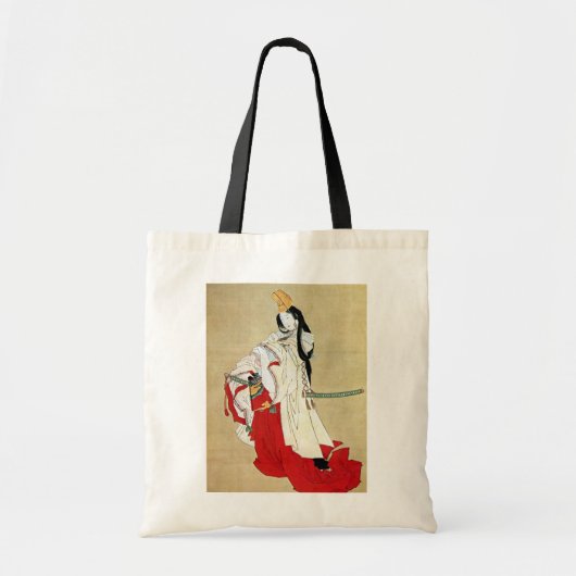 白拍子、北斎白拍子、北斎、浮世絵 トートバッグ (正面)