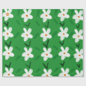 白描花文花文華道絵柄 ラッピングペーパー (フラット)