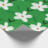 白描花文花文華道絵柄 ラッピングペーパー (角)