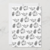 白描象ギフト交換クリスマスパーティー 招待状 (裏面)