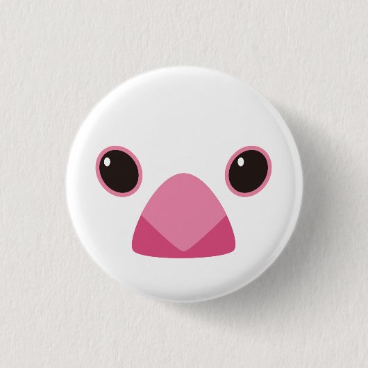 白文鳥-Java sparrow(white) 缶バッジ (正面)