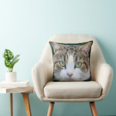 白斑の猫 – 猫好き クッション (椅子)