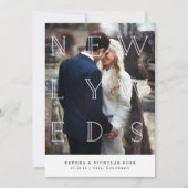 白新婚 |結婚のお知らせ 案内状 (正面)