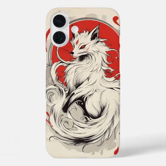 白日本の狐 Case-Mate iPhoneケース (裏面)