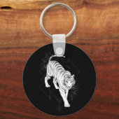 白日本の虎の芸術 キーホルダー (裏面)